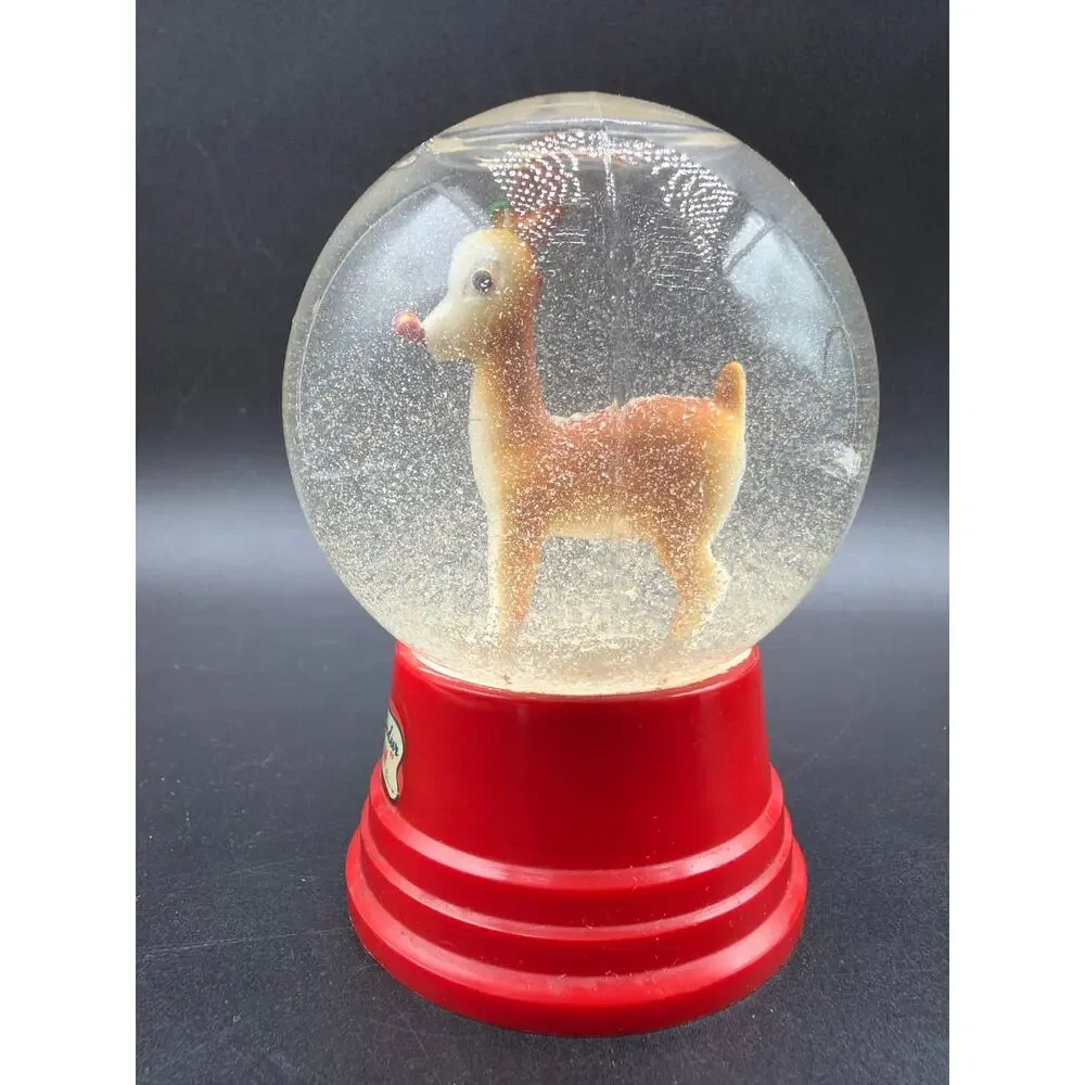 Thomas Kinkade Stonehearth Hutch 1999 Mini Snow Globe Christmas Ornament 3”